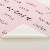 Gepersonaliseerde Moederdag cadeau voor mama Sherpa Deken (3/4)