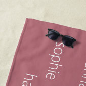 Gepersonaliseerde Moederdag cadeau voor mama Strandlaken (In situ)