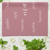 Gepersonaliseerde Moederdag cadeau voor mama Theedoek (Gevouwen)