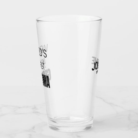 Gepersonaliseerde Moederdag cadeau voor oma Cup Glas (Rechts)