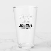 Gepersonaliseerde Moederdag cadeau voor oma Cup Glas (Voorkant)