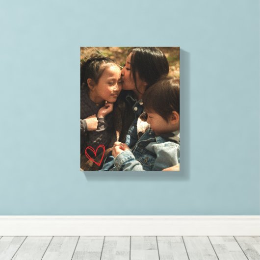 Gepersonaliseerde Moederdag Canvas (Insitu (Houten vloer))