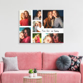 Gepersonaliseerde Moederdag Custom Photo Collage Canvas Afdruk (Insitu (Woonkamer))