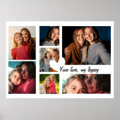 Gepersonaliseerde Moederdag Custom Photo Collage Poster (Voorkant)