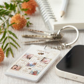 Gepersonaliseerde  Moederdag Foto Sleutelhanger (Voorkant Rechts)