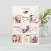 Gepersonaliseerde Moederdag fotokaart Feestdagenkaart (Staand voorkant)