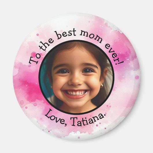 Gepersonaliseerde Moederdag-fotonaam Keepsake Magneet (Voorkant)
