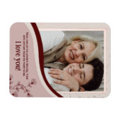 Gepersonaliseerde Moederdag Gift Custom Foto & Naa Magneet (Horizontaal)