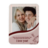 Gepersonaliseerde Moederdag Gift Custom Foto & Naa Magneet (Verticaal)