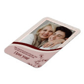 Gepersonaliseerde Moederdag Gift Custom Foto & Naa Magneet (Linkerzijde)