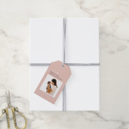 Gepersonaliseerde Moederdag Gift Label met Foto Cadeaulabel