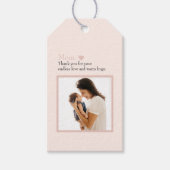 Gepersonaliseerde Moederdag Gift Label met Foto Cadeaulabel (Voorkant)