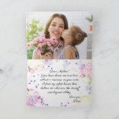 Gepersonaliseerde Moederdag-Kaart met foto en teks Kaart (Binnen)