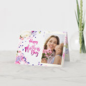 Gepersonaliseerde Moederdag-Kaart met foto en teks Kaart (Voorkant)