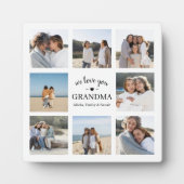 Gepersonaliseerde Moederdag Oma Fotoplaque Fotoplaat (Voorkant)