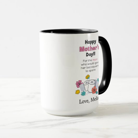 Gepersonaliseerde Moederdag pandemie Grappig Mok (Voorkant rechts)
