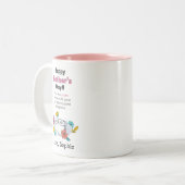 Gepersonaliseerde Moederdag Pandemisch Jaar Grappi Tweekleurige Koffiemok (Voorkant links)