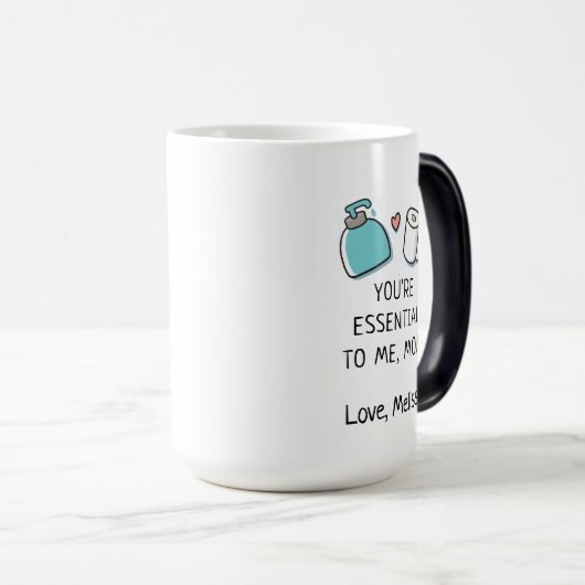 Gepersonaliseerde Moederdag pandemisch jaar Magische Mok (Voorkant rechts)