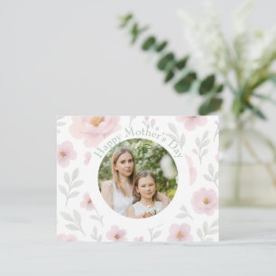 Gepersonaliseerde Moederdag - Pastel Bloem   Feestdagenkaart