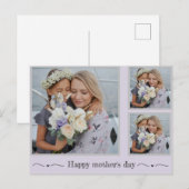 Gepersonaliseerde Moederdag Photo Collage Briefkaa Feestdagenkaart (Voorkant / Achterkant)