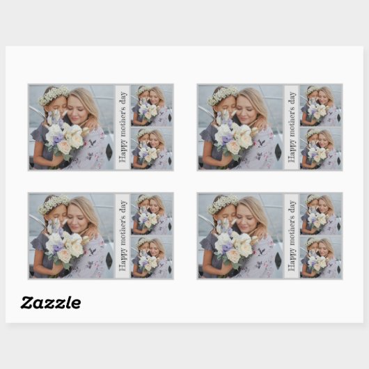 Gepersonaliseerde Moederdag Photo Collage Stickers (Vel)