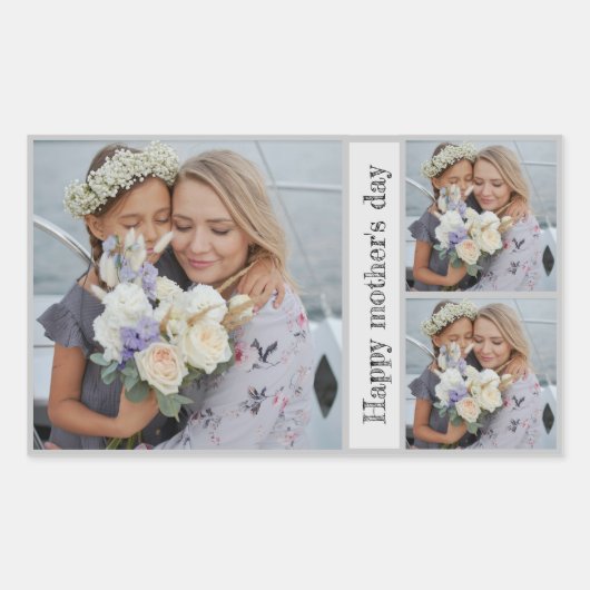 Gepersonaliseerde Moederdag Photo Collage Stickers (Voorkant)