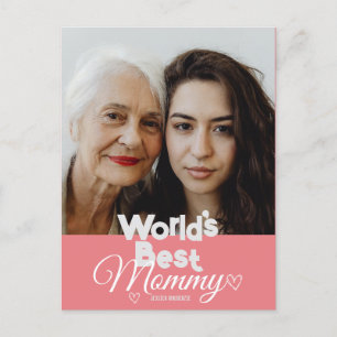 Gepersonaliseerde moederdag, 's werelds beste mama feestdagenkaart