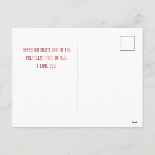 Gepersonaliseerde moederdag, 's werelds beste mama feestdagenkaart (Achterkant)