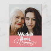 Gepersonaliseerde moederdag, 's werelds beste mama feestdagenkaart (Voorkant)