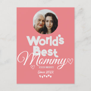 Gepersonaliseerde moederdag, 's werelds beste mama feestdagenkaart