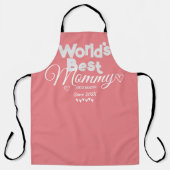 Gepersonaliseerde moederdag, 's werelds beste mama schort (Voorkant)