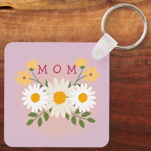 Gepersonaliseerde moederdag Sleutelhanger (Achterkant)