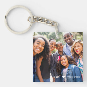 Gepersonaliseerde Moederdag "We houden van je moed Sleutelhanger