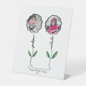 Gepersonaliseerde Moeders Tuin Fotocadeau van kind Reclamebord Met Voetstuk (Voorkant)