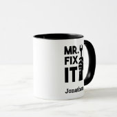Gepersonaliseerde moersleutel Mr Fix It Mok (Voorkant rechts)
