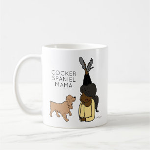 Gepersonaliseerde Mok Cocker Spaniel Mama Coffee