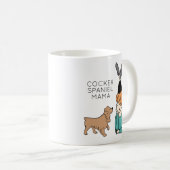 Gepersonaliseerde Mok Cocker Spaniel Mama Coffee (Voorkant rechts)