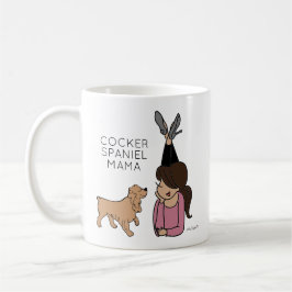 Gepersonaliseerde Mok Cocker Spaniel Mama Coffee