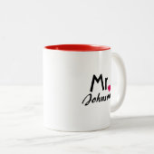 Gepersonaliseerde mok - de helft van zijn werk (Voorkant rechts)