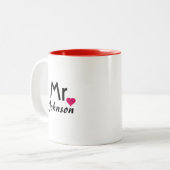 Gepersonaliseerde mok - de helft van zijn werk (Voorkant links)