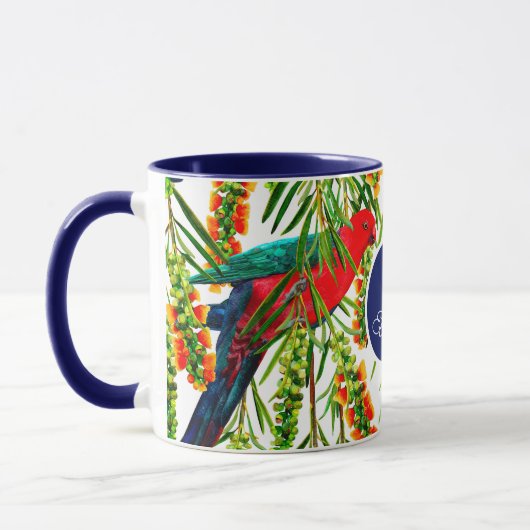 Gepersonaliseerde Mok Koning Parrot Pattern (Links)