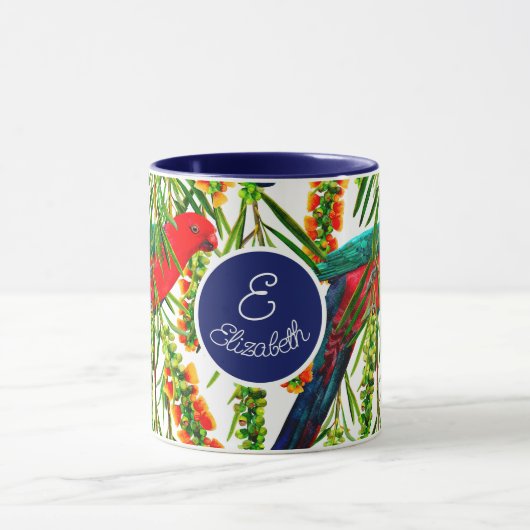 Gepersonaliseerde Mok Koning Parrot Pattern (Midden)