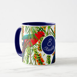 Gepersonaliseerde Mok Koning Parrot Pattern