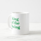 Gepersonaliseerde Mok "Koning van de Swing" (Voorkant links)