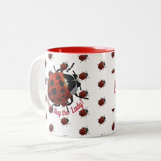 Gepersonaliseerde Mok Ladybug (Voorkant links)