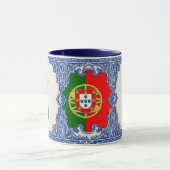 Gepersonaliseerde mok met Portugese Tegels (Midden)