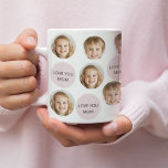 Gepersonaliseerde Mok met twee foto's | Ik hou van<br><div class="desc">Vier mama met deze gepersonaliseerde twee-foto gezicht mok met de oprechte boodschap, ik hou van je moeder. Voeg twee gekoesterde foto's toe aan creëer, een uniek geschenk dat haar hart zal verwarmen met elke slok. Perfect voor moederdag, verjaardagen of elke dag die je wilt om mama zich speciaal te laten...</div>