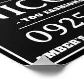 Gepersonaliseerde mok shot borden, vrijgezellenfee poster (Hoek)