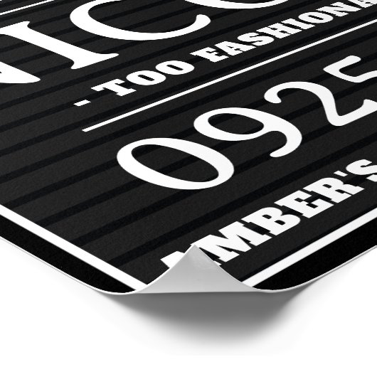 Gepersonaliseerde mok shot borden, vrijgezellenfee poster (Hoek)