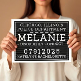 Gepersonaliseerde mok shot borden, vrijgezellenfee poster